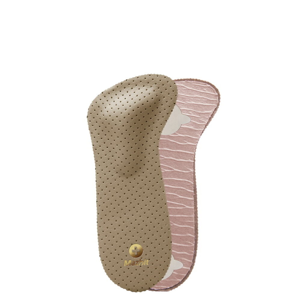 Ortopēdiskās 2/3 zolītes pie šķērsvelves plakanās pēdas un hallux valgus Mazbit Princess