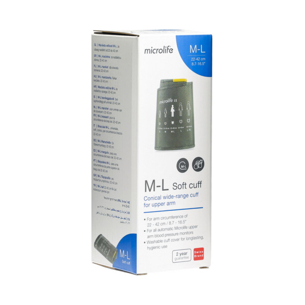 Mīkstā manšete asinsspiediena mērītājiem Microlife Soft Cuff M-L rokas apkārtmēram 22–42 cm - Image 2
