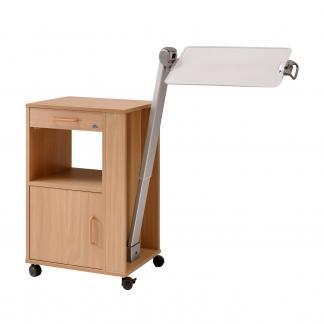 Naktsskapītis ar regulējamu galdiņu un riteņiem Burmeier Arminius