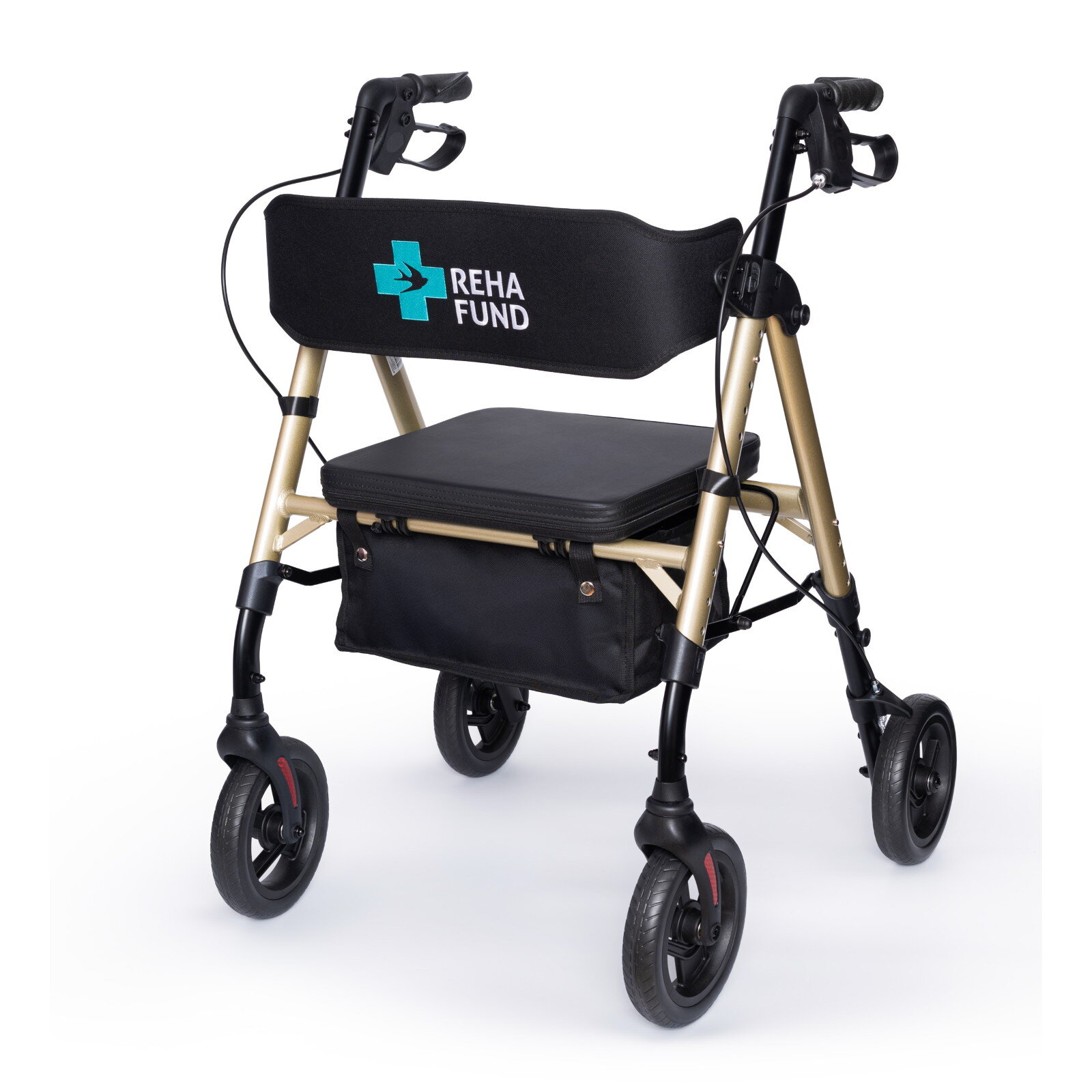 Alumīnija rollators ar četriem riteņiem Reha Fund RF-617 Marsylia - Image 10