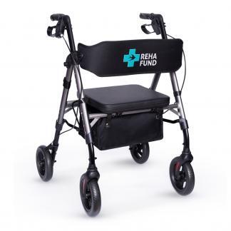 Alumīnija rollators ar četriem riteņiem Reha Fund RF-617 Marsylia