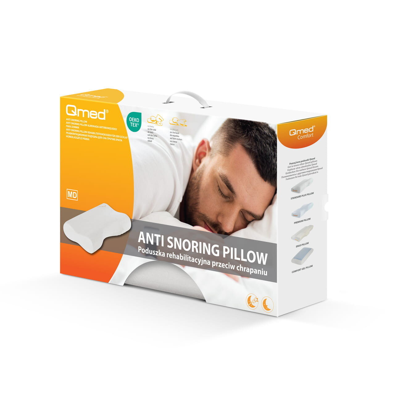 Ortopēdiskais spilvens pret krākšanu Qmed Anti-Snoring - Image 3