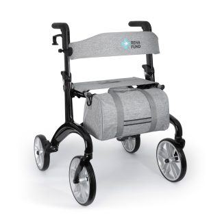 Rollators ar karbona rāmi un četriem riteņiem Reha Fund RF-630 Sztokholm